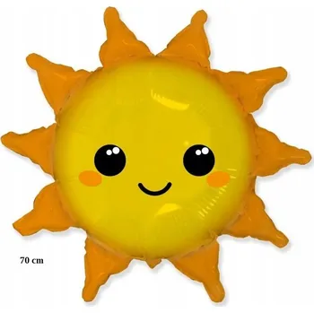 Balónek Id_5498 FÓLIOVÝ BALÓN 61 cm SLUNÍČKO LÉTO NAROZENINOVÝ S HELIEM