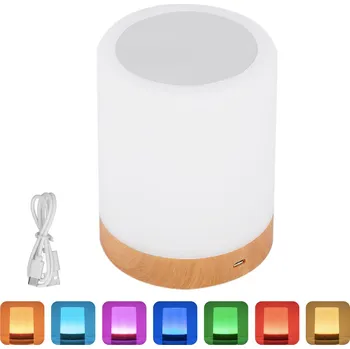 Lampička NOČNÍ LAMPA LED DOTYKOVÁ STMÍVATELNÁ BEZDRÁTOVÁ LOŽNICE