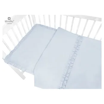 Dětský pokoj KIECZMERSKI Pościel C-2 100X135 cm ROYAL z falbanką błękit