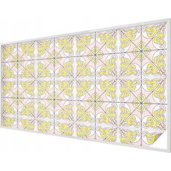 Okenní dekorace Samolepicí Mléčná fólie na okno, sklo - Abstraktní květy 200x116 cm