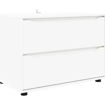 Komoda Úložná skříňka Bílá 80 x 48 x 57 cm kompozitní dřevo