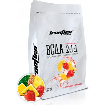 Aminokyselina IRONFLEX BCAA 2:1:1 1000g SILNÉ AMINOKYSELINY 1kg AMINO REGENERACE SVALY