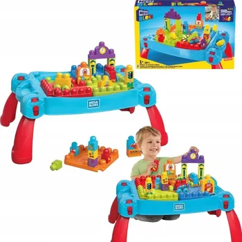 ostatní stavebnice Stavebnice Mega Bloks FGV05 Stolek s kostkami, modrý, 30 ks