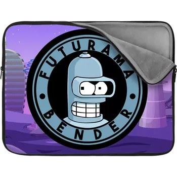 pouzdro na notebook Sablio Obal na notebook Futurama Bender Planeta s vysílači - 13"