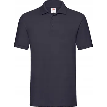 Pánské POLOKOŠILE FRUIT OF THE LOOM PREMIUM POLO TMAVĚ MODRÁ 3XL