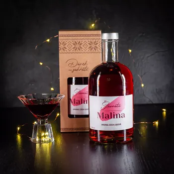 Likér Šťavnatá Malina 0,5 l Klasická – bez jména obdarovaného
