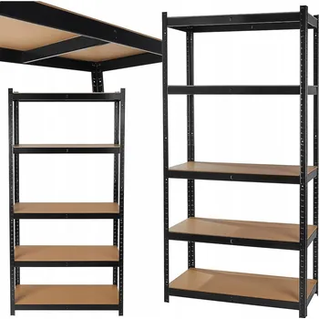 Dílenský regál Kovový skladový regál Geko 180 x 90 x 40 cm, nosnost až 265 kg na polici