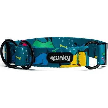 Obojek pro psa Polostahovací nastavitelný obojek pro středního psa M – 4FUNKY Pawty Vibes