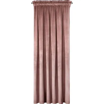 Obraz Hotový závěs Eurofirany zatemňovací růžový velurový 140x270 cm
