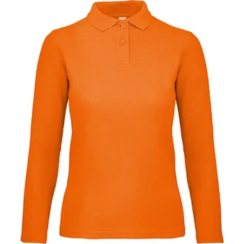 Dámská košile B&C Dámská polokošile s dlouhým rukávem PWI13 Orange M