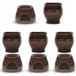 Kameninové hrnky na svařené víno KERA CERAMIKA KONIAK SVAŘÁK 8 dílů