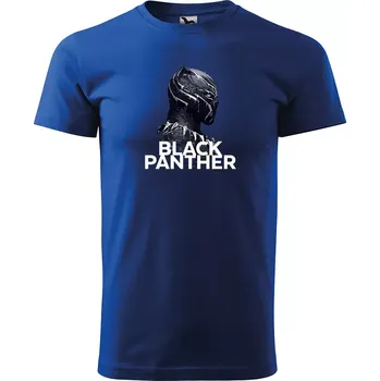 Sablio Tričko s potiskem BLACK PANTHER - modré M