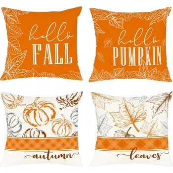 Povlak na dekorativní polštářek Dekorační povlak na polštář PODZIMNÍ DEKORACE 40 x 40 cm