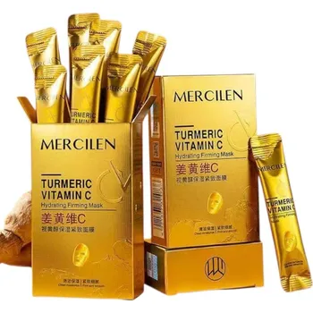 Pleťová maska Mercilen pleťová maska s kurkumou a vitamínem C 10x6g