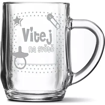 Sklenice Sablio Půllitr Vítej na světě 3: 0,5