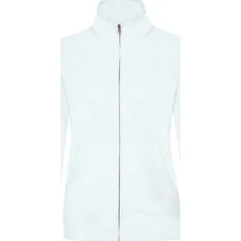 Dámská mikina Mikina dámská na zip Premium Zip Thru Sweat Fruit of the Loom Bílá S