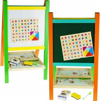 Kancelářský nábytek Oboustranná magnetická tabule křídová malířský stojan