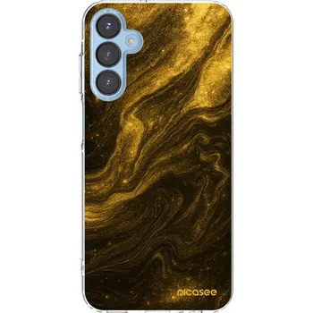 Pouzdro na mobilní telefon Picasee silikonový průhledný obal pro Samsung Galaxy A15 A156B 5G - Černá