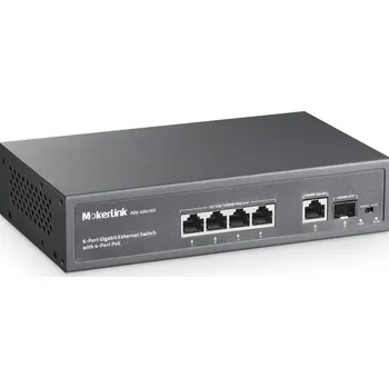 Switch PŘEPÍNAČ SÍŤOVÝ MOKERLINK POE-G042GS SWITCH HUB GIGABIT POE 75 W PRO