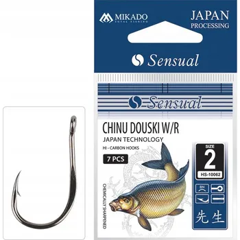 Rybářský háček Háčky s otřepem Mikado Total Fishing Sensual Chinu Douski 8 ks