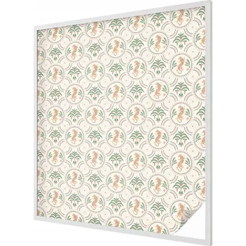 Okenní dekorace Samolepicí Fólie na Okno Mléčná Matná s Vzorem Leopardích Palem 100x116 cm