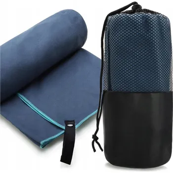 Ručník RUČNÍK Z MIKROVLÁKNA 160x80 LEHKÝ RYCHLESCHNOUCÍ SAVÝ OBAL RUČNÍKY