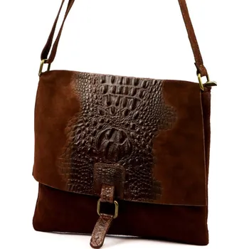 Dámská kabelka Luka 26-076 CROCO hnědá