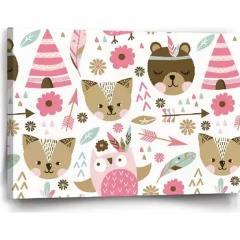 Obraz Sablio Obraz Lesní zvířátka - 60x40 cm