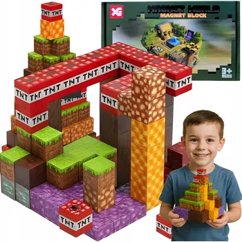 ostatní stavebnice Stavebnice Regmag 120 ks. pixelové kostky pro děti od 4 let