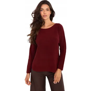 Dámský svetr Klasický dámský svetr s kulatým výstřihem