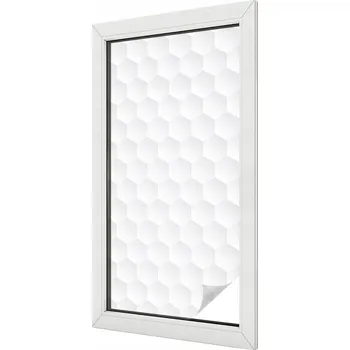 Okenní dekorace Zastiňovací Fólie Mléčná Dekorativní na Okno Bílá mozaika 50x100 cm