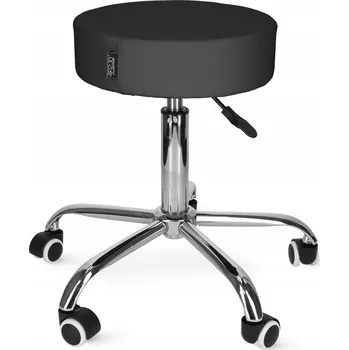 Kosmetická taburetka 4FIZJO PURE Rolling Stool Black černá