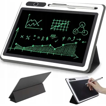 10" LCD TABULE NA KRESLENÍ S POUZDRO, PERO, ZMIZOPISEM PRO DĚTI DO ŠKOLY