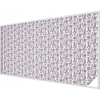 Okenní dekorace Dekorativní mléčná Fólie na okenní skla, vitríny, fialové tvary, 200x116 cm