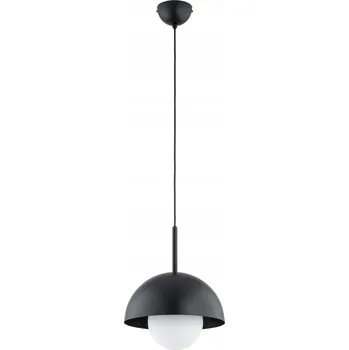 Černá závěsná lampa minimalistická kupole E14 10W nad ostrůvek Alfa
