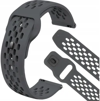 Příslušenství k chytrým hodinkám Řemínek pro chytré hodinky Amazfit GTS 3, šedý silikonový