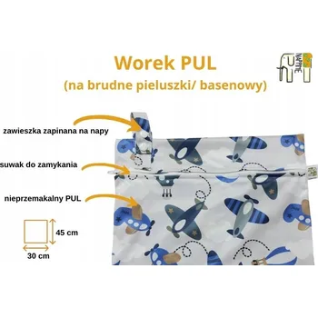 Pytel na pleny SAK na Plenky PUL DINO Sáčky na Plenky NappiMe