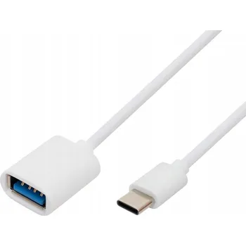 Elektrická zásuvka Kabel USB-C OTG, USB-C zástrčka, USB-A zásuvka, obousměrný, 16 cm, 2,1 A, 480 Mbps