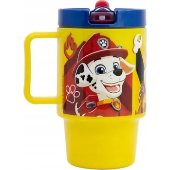 Tlapková patrola hrnek se slámkou a dávkovačem, bez BPA