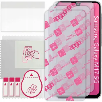 Pouzdro na mobilní telefon 3x Hybridní Sklo pro Samsung Galaxy M17 5G, alternativa tvrzeného skla