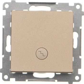 vypínač Vypínač střídavý, s orientačním LED podsvětlením, řazení 6So, 10 A /, Simon 55 TW6L.01/144, champagne metalizovaná