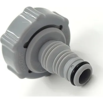 Spojka Bestway k vypouštěcímu ventilu bazénu, šedá, PVC