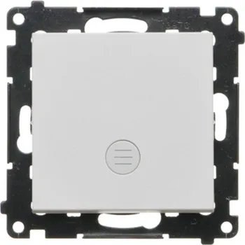 vypínač Vypínač střídavý, bez piktogramu, s orientačním LED podsvětlením, řazení, Simon 55 TW6L.01/X/114, šedá světlá