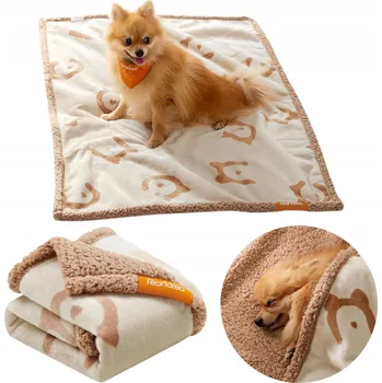 Pelíšek pro psa VODĚODOLNÁ DEKA PRO PSA KOČKU ZVÍŘATA PŘEHOZ DEKA PODLOŽKA OBOUSTRANNÁ 101x73