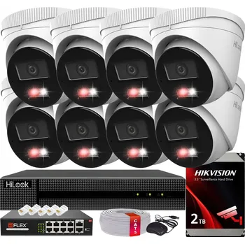 Bezpečnostní kamera SADA 8 KAMER PRO MONITORING 6MPx 3K+ HILOOK BY HIKVISION PoE HDD DISK 2TB