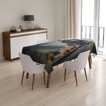 ubrus Sablio Ubrus Parní lokomotiva v horách - 145x240 cm