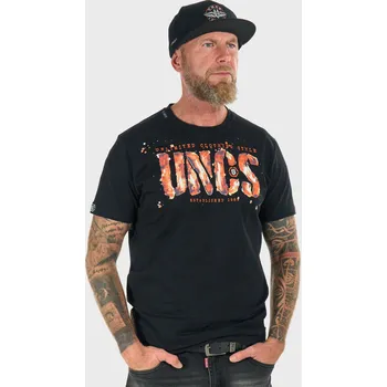 Pánské tričko Pánské triko RODNEY III BLACK/ORANGE / 5XL