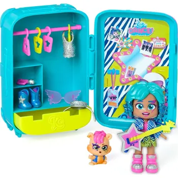 Panenka PANENKA SUZIE KUFŘÍK SADA OBLEČENÍ BOTY ZVÍŘÁTKO DOPLŇKY 3 VÝRAZY OBLIČEJE