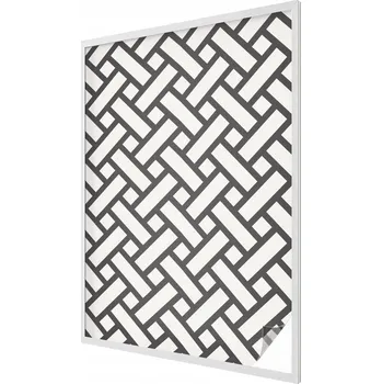 Okenní dekorace Fólie Dekorativní Mléčná na Okna Výlohy s Prolínajícími se Obdélníky 100x146