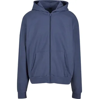 Pánská mikina Build Your Brand Ultra těžká zipová mikina ve střihu Box 460 g/m Barva: modrá ocelová (ca. Pantone 2166C), Velikost: XS BY192